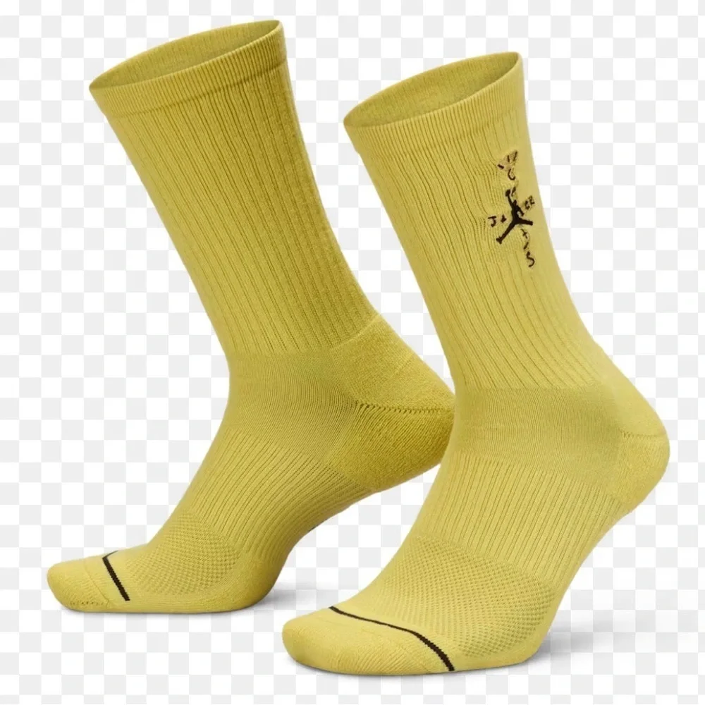 Nike Jordan Travis Scott Everyday Cushion Crew Socks Black Size M  FV4054-308